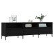 Fekete szerelt fa tv-szekrény 150 x 30 x 44,5 cm Fekete szerelt fa tv-szekrény 150 x 30 x 44,5 cm