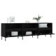 Fekete szerelt fa tv-szekrény 150 x 30 x 44,5 cm Fekete szerelt fa tv-szekrény 150 x 30 x 44,5 cm