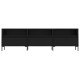 Fekete szerelt fa tv-szekrény 150 x 30 x 44,5 cm Fekete szerelt fa tv-szekrény 150 x 30 x 44,5 cm