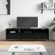Fekete szerelt fa tv-szekrény 150 x 30 x 44,5 cm Fekete szerelt fa tv-szekrény 150 x 30 x 44,5 cm