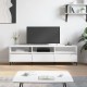 Fehér szerelt fa tv-szekrény 150 x 30 x 44,5 cm Fehér szerelt fa tv-szekrény 150 x 30 x 44,5 cm