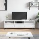 Fehér szerelt fa tv-szekrény 150 x 30 x 44,5 cm Fehér szerelt fa tv-szekrény 150 x 30 x 44,5 cm