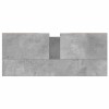 Betonszürke szerelt fa fürdőszobaszekrény 80 x 33 x 60 cm
