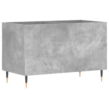 Betonszürke szerelt fa hanglemezszekrény 74,5x38x48 cm