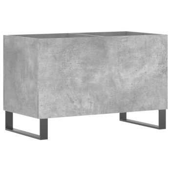 Betonszürke szerelt fa hanglemezszekrény 74,5x38x48 cm