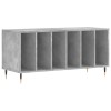 Betonszürke szerelt fa hanglemezszekrény 100 x 38 x 48 cm
