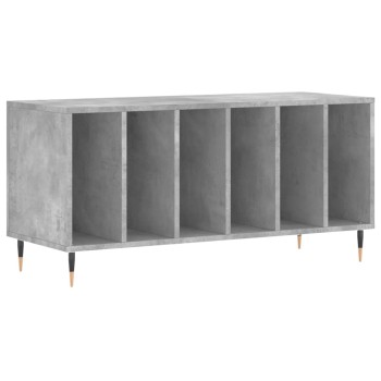 Betonszürke szerelt fa hanglemezszekrény 100 x 38 x 48 cm