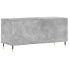 Betonszürke szerelt fa hanglemezszekrény 100 x 38 x 48 cm