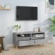 Betonszürke szerelt fa tv-szekrény 100x34,5x44,5 cm
