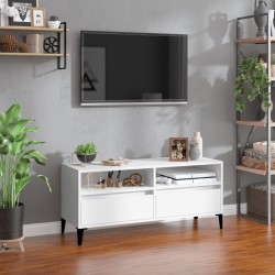 Fehér szerelt fa tv-szekrény 100x34,5x44,5 cm