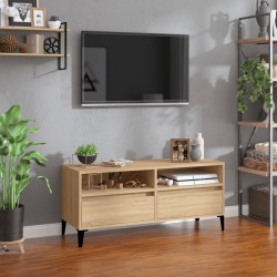 Sonoma tölgyszínű szerelt fa tv-szekrény 100x34,5x44,5 cm