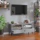 Betonszürke szerelt fa tv-szekrény 100x34,5x44,5 cm Betonszürke szerelt fa tv-szekrény 100x34,5x44,5 cm