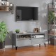 Betonszürke szerelt fa tv-szekrény 100x34,5x44,5 cm Betonszürke szerelt fa tv-szekrény 100x34,5x44,5 cm
