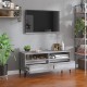 Szürke sonoma színű szerelt fa tv-szekrény 100x34,5x44,5 cm Szürke sonoma színű szerelt fa tv-szekrény 100x34,5x44,5 cm
