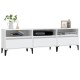 Fehér szerelt fa tv-szekrény 150 x 30 x 44,5 cm Fehér szerelt fa tv-szekrény 150 x 30 x 44,5 cm