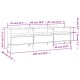 Fehér szerelt fa tv-szekrény 150 x 30 x 44,5 cm Fehér szerelt fa tv-szekrény 150 x 30 x 44,5 cm