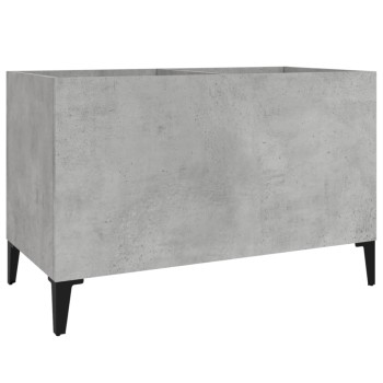 Betonszürke szerelt fa hanglemezszekrény 74,5x38x48 cm