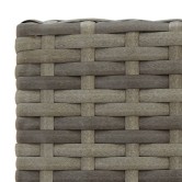 11 részes szürke polyrattan kerti bárszett