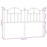 Fehér fém csere fejtámla 150 cm