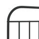 Fekete fém ágykeret fej- és lábtámlával 90 x 200 cm Fekete fém ágykeret fej- és lábtámlával 90 x 200 cm
