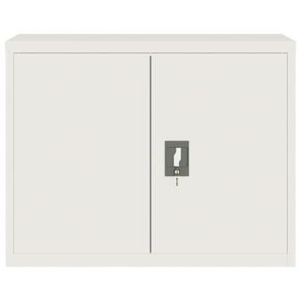 Fehér acél irattartó szekrény 90 x 40 x 70 cm