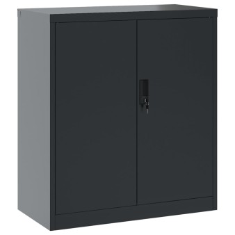 Antracitszürke acél irattartó szekrény 79x40x90 cm