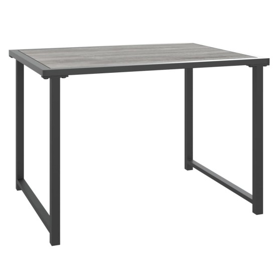 Antracitszürke acél kerti asztal 55x40x37 cm