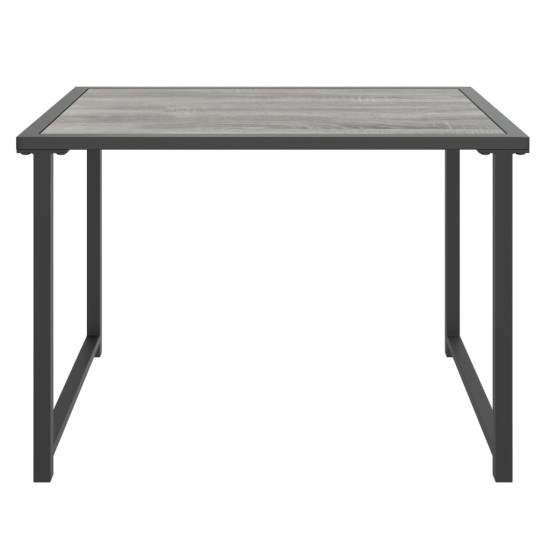 Antracitszürke acél kerti asztal 55x40x37 cm