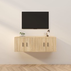 2 db sonoma-tölgyszínű fali tv-szekrény 57x34,5x40 cm