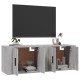 2 db szürke sonoma falra szerelhető tv-szekrény 57x34,5x40 cm 2 db szürke sonoma falra szerelhető tv-szekrény 57x34,5x40 cm