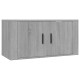 2 db szürke sonoma falra szerelhető tv-szekrény 80x34,5x40 cm