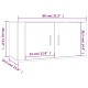 2 db szürke sonoma falra szerelhető tv-szekrény 80x34,5x40 cm