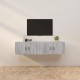 2 db szürke sonoma falra szerelhető tv-szekrény 80x34,5x40 cm