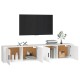2 db fehér falra szerelhető tv-szekrény 100 x 34,5 x 40 cm