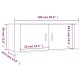 2 db betonszürke fali tv-szekrény 100 x 34,5 x 40 cm