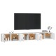 3 db fehér falra szerelhető tv-szekrény 100 x 34,5 x 40 cm 3 db fehér falra szerelhető tv-szekrény 100 x 34,5 x 40 cm