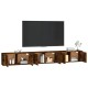 3 db füstös tölgyszínű fali tv-szekrény 100 x 34,5 x 40 cm 3 db füstös tölgyszínű fali tv-szekrény 100 x 34,5 x 40 cm