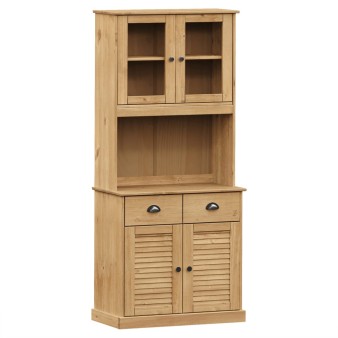 Vigo tömör fenyőfa magasszekrény 78x40x175 cm