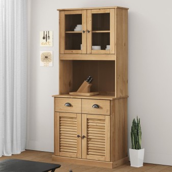 Vigo tömör fenyőfa magasszekrény 78x40x175 cm
