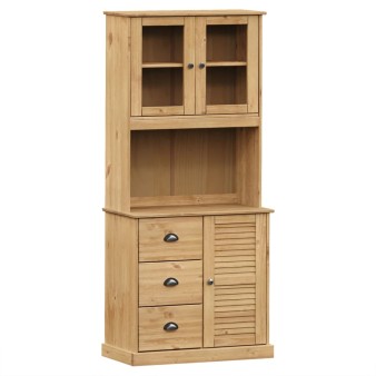 Vigo tömör fenyőfa magasszekrény 78x40x175 cm