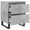 2 db betonszürke szerelt fa éjjeliszekrény 40 x 35 x 50 cm