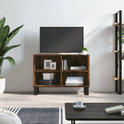 Füstös tölgy színű szerelt fa tv-szekrény 69,5x30x50 cm