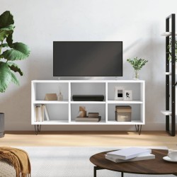 Fehér szerelt fa tv-szekrény 103,5x30x50 cm