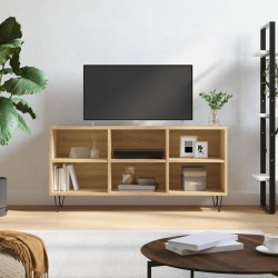 Sonoma-tölgyszínű szerelt fa tv-szekrény 103,5x30x50 cm