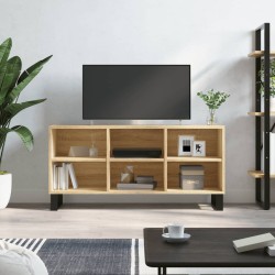Sonoma-tölgyszínű szerelt fa tv-szekrény 103,5x30x50 cm