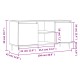 Betonszürke szerelt fa tv-szekrény 104x35x50 cm Betonszürke szerelt fa tv-szekrény 104x35x50 cm