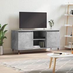 Betonszürke szerelt fa tv-szekrény 104x35x50 cm