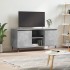 Betonszürke szerelt fa tv-szekrény 104x35x50 cm
