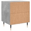 2 db betonszürke szerelt fa éjjeliszekrény 40 x 35 x 47,5 cm