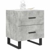 2 db betonszürke szerelt fa éjjeliszekrény 40 x 35 x 47,5 cm